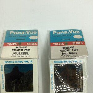 NEW GAF Pana-Vue Travel Slides Badlands National Park Vintage 35mm *Set Of 2*